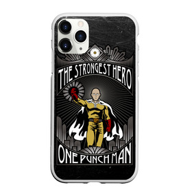Чехол для iPhone 11 Pro матовый с принтом One Punch Man , Силикон |  | one punch man | saitama | ванпанчмен | сайтама