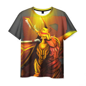 Мужская футболка 3D с принтом Legion Commander Dota , 100% полиэфир | прямой крой, круглый вырез горловины, длина до линии бедер | dota | dota 2 | legion commander | дота | дотан | легион | раки