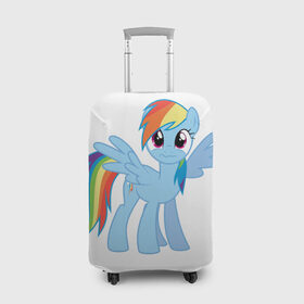 Чехол для чемодана 3D с принтом My little pony 2 , 86% полиэфир, 14% спандекс | двустороннее нанесение принта, прорези для ручек и колес | пони