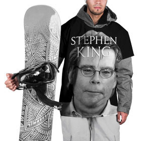 Накидка на куртку 3D с принтом Стивен Кинг - Король ужасов , 100% полиэстер |  | король ужасов | писатель | триллер | ужасы