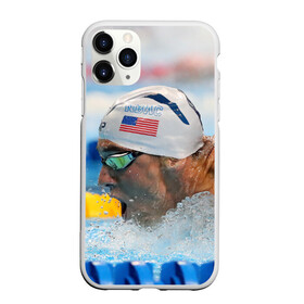 Чехол для iPhone 11 Pro Max матовый с принтом Майкл Фелпс , Силикон |  | swimming | бассейн | олимпиада | плавание | пловец | рио | фелпс