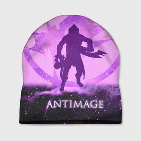 Шапка 3D с принтом Antimage , 100% полиэстер | универсальный размер, печать по всей поверхности изделия | antimage | dota | dota 2 | антимаг | дота | дотан | раки