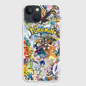 Чехол для iPhone 13 mini с принтом Покемоны ,  |  | ash ketchum | pokemon | пикачу | покебол | покемон | эш
