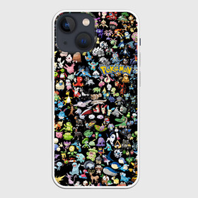 Чехол для iPhone 13 mini с принтом Покемоны ,  |  | ash ketchum | pokemon | пикачу | покебол | покемон | эш