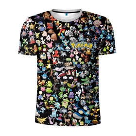 Мужская футболка 3D спортивная с принтом Покемоны , 100% полиэстер с улучшенными характеристиками | приталенный силуэт, круглая горловина, широкие плечи, сужается к линии бедра | Тематика изображения на принте: ash ketchum | pokemon | пикачу | покебол | покемон | эш