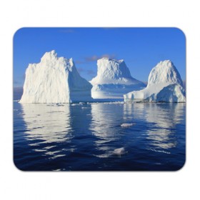 Коврик прямоугольный с принтом Айсберг , натуральный каучук | размер 230 х 185 мм; запечатка лицевой стороны | Тематика изображения на принте: айсберг | антаркида | арктика | вода | лёд | океан | отражение | север | солнце | холод