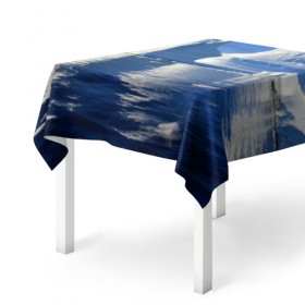 Скатерть 3D с принтом Айсберг , 100% полиэстер (ткань не мнется и не растягивается) | Размер: 150*150 см | айсберг | антаркида | арктика | вода | лёд | океан | отражение | север | солнце | холод