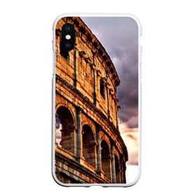 Чехол для iPhone XS Max матовый с принтом Колизей , Силикон | Область печати: задняя сторона чехла, без боковых панелей | архитектура | италия | колизей | отпуск | путешествие | развалины | туризм | турист