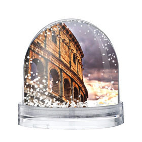 Снежный шар с принтом Колизей , Пластик | Изображение внутри шара печатается на глянцевой фотобумаге с двух сторон | архитектура | италия | колизей | отпуск | путешествие | развалины | туризм | турист