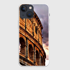 Чехол для iPhone 13 mini с принтом Колизей ,  |  | архитектура | италия | колизей | отпуск | путешествие | развалины | туризм | турист