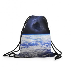 Рюкзак-мешок 3D с принтом Метеорит , 100% полиэстер | плотность ткани — 200 г/м2, размер — 35 х 45 см; лямки — толстые шнурки, застежка на шнуровке, без карманов и подкладки | звёзды | космическое пространство | космос | метеорит | планета | созвездие
