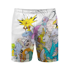 Мужские шорты 3D спортивные с принтом Покемоны ,  |  | pokemon | pokemons | го | покемон | покемон го | покемон гоу | покемоны