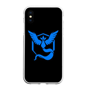 Чехол для iPhone XS Max матовый с принтом Pokemon Blue Team , Силикон | Область печати: задняя сторона чехла, без боковых панелей | pokemon go
