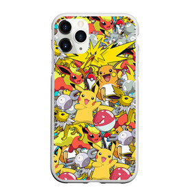 Чехол для iPhone 11 Pro матовый с принтом Pokemon 5 , Силикон |  | go | pokemon | pokemons | го | гоу | зщлуьщт пщ | покемон | покемоны