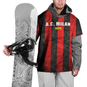 Накидка на куртку 3D с принтом A.C. Milan , 100% полиэстер |  | болельщик | италия | клуб | милан | фанат | футбол | футболист