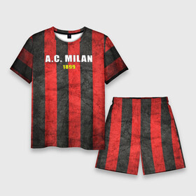Мужской костюм с шортами 3D с принтом A.C. Milan ,  |  | болельщик | италия | клуб | милан | фанат | футбол | футболист