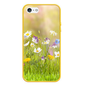 Чехол для iPhone 5/5S матовый с принтом Солнечная нежность , Силикон | Область печати: задняя сторона чехла, без боковых панелей | лепестки | лучи | прикольные картинки | солнце | цветочки | цветы