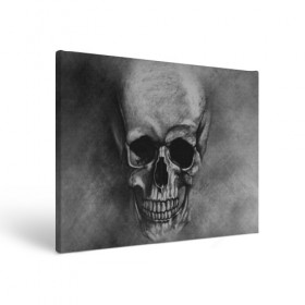 Холст прямоугольный с принтом Череп , 100% ПВХ |  | Тематика изображения на принте: skelet | skull | кости | мертвец | серый | скелет | череп