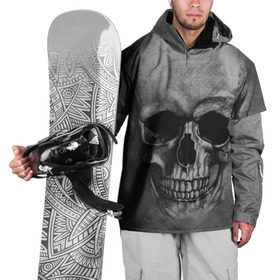 Накидка на куртку 3D с принтом Череп , 100% полиэстер |  | skelet | skull | кости | мертвец | серый | скелет | череп