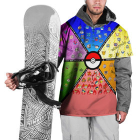 Накидка на куртку 3D с принтом Собери их всех! , 100% полиэстер |  | pokemon go