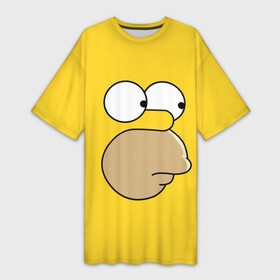 Платье-футболка 3D с принтом Гомер Симпсон ,  |  | simpsons | гомер | симпсон | симпсоны