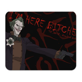 Коврик прямоугольный с принтом Joker , натуральный каучук | размер 230 х 185 мм; запечатка лицевой стороны | 