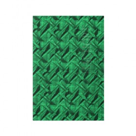 Обложка для паспорта матовая кожа с принтом Металл с тиснением зеленый , натуральная матовая кожа | размер 19,3 х 13,7 см; прозрачные пластиковые крепления | 