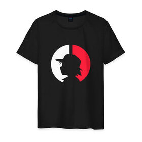 Мужская футболка хлопок с принтом Ловец покемонов , 100% хлопок | прямой крой, круглый вырез горловины, длина до линии бедер, слегка спущенное плечо. | pokemon | ловец | ловушка | покемоны