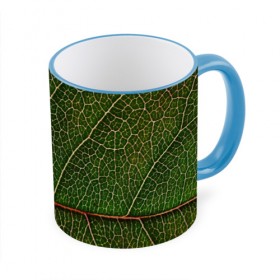 Кружка 3D с принтом Листик , керамика | ёмкость 330 мл | Тематика изображения на принте: дерево | зеленый | зелень | лист | природа | растения