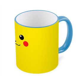 Кружка 3D с принтом Happy Pikachu , керамика | ёмкость 330 мл | Тематика изображения на принте: 
