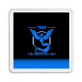 Магнит 55*55 с принтом Team Mystic , Пластик | Размер: 65*65 мм; Размер печати: 55*55 мм | go | mystic | pokemon | team | покемон