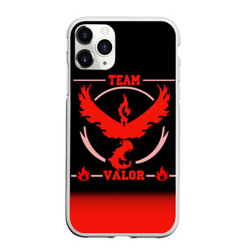 Чехол для iPhone 11 Pro матовый с принтом Team Valor , Силикон |  | go | pokemon | team | valor | покемон