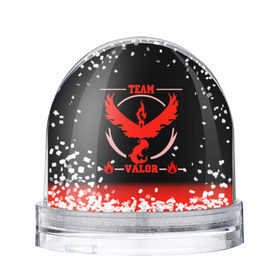 Снежный шар с принтом Team Valor , Пластик | Изображение внутри шара печатается на глянцевой фотобумаге с двух сторон | go | pokemon | team | valor | покемон