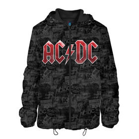 Мужская куртка 3D с принтом AC/DC , ткань верха — 100% полиэстер, подклад — флис | прямой крой, подол и капюшон оформлены резинкой с фиксаторами, два кармана без застежек по бокам, один большой потайной карман на груди. Карман на груди застегивается на липучку | ac dc | acdc | rock | ангус янг | рок