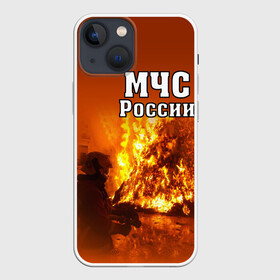 Чехол для iPhone 13 mini с принтом МЧС России ,  |  | мчс | пожарный | россии