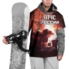 Накидка на куртку 3D с принтом МЧС , 100% полиэстер |  | мчс | пожарный | россии
