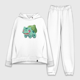 Женский костюм хлопок Oversize с принтом Милый Бульбазавр ,  |  | bulbasaur | pokemon | покемон | покемоны