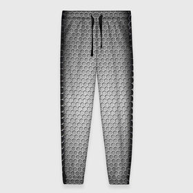 Женские брюки 3D с принтом Кольчужка , полиэстер 100% | прямой крой, два кармана без застежек по бокам, с мягкой трикотажной резинкой на поясе и по низу штанин. В поясе для дополнительного комфорта — широкие завязки | кольчуга | металл | сетка