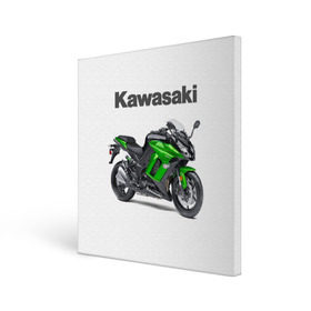 Холст квадратный с принтом Kawasaky Ninja 1000 , 100% ПВХ |  | kawasaky