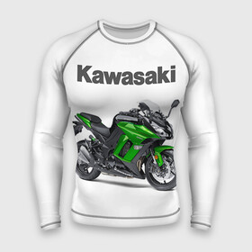 Мужской рашгард 3D с принтом Kawasaky Ninja 1000 ,  |  | Тематика изображения на принте: kawasaky