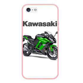 Чехол для iPhone 5/5S матовый с принтом Kawasaky Ninja 1000 , Силикон | Область печати: задняя сторона чехла, без боковых панелей | kawasaky