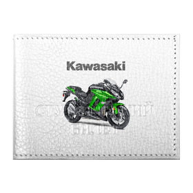 Обложка для студенческого билета с принтом Kawasaky Ninja 1000 , натуральная кожа | Размер: 11*8 см; Печать на всей внешней стороне | kawasaky