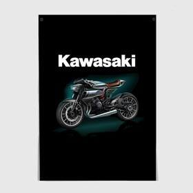 Постер с принтом Kawasaky concept , 100% бумага
 | бумага, плотность 150 мг. Матовая, но за счет высокого коэффициента гладкости имеет небольшой блеск и дает на свету блики, но в отличии от глянцевой бумаги не покрыта лаком | kawasaky