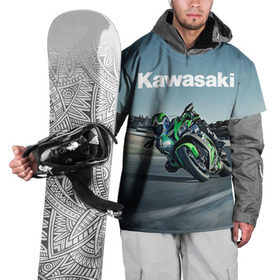 Накидка на куртку 3D с принтом Kawasaky sport , 100% полиэстер |  | kawasaky