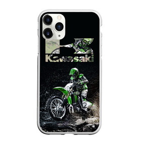 Чехол для iPhone 11 Pro матовый с принтом Kawasaky cross , Силикон |  | kawasaky