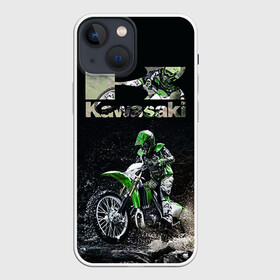 Чехол для iPhone 13 mini с принтом Kawasaky cross ,  |  | kawasaky