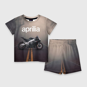 Детский костюм с шортами 3D с принтом Aprilia RSV4 ,  |  | aprilia