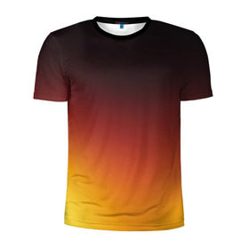 Мужская футболка 3D спортивная с принтом Градиент , 100% полиэстер с улучшенными характеристиками | приталенный силуэт, круглая горловина, широкие плечи, сужается к линии бедра | коричневый