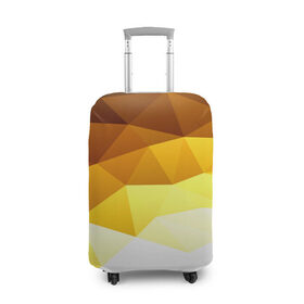 Чехол для чемодана 3D с принтом Solid Polygon , 86% полиэфир, 14% спандекс | двустороннее нанесение принта, прорези для ручек и колес | геометрия | грани | изгиб | линии | полигоны | постель | сочетан | текстура | треугольники
