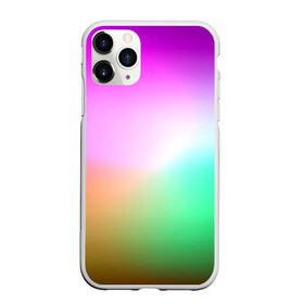 Чехол для iPhone 11 Pro матовый с принтом Сочетание красок , Силикон |  | градиент | пятна | разноцветные